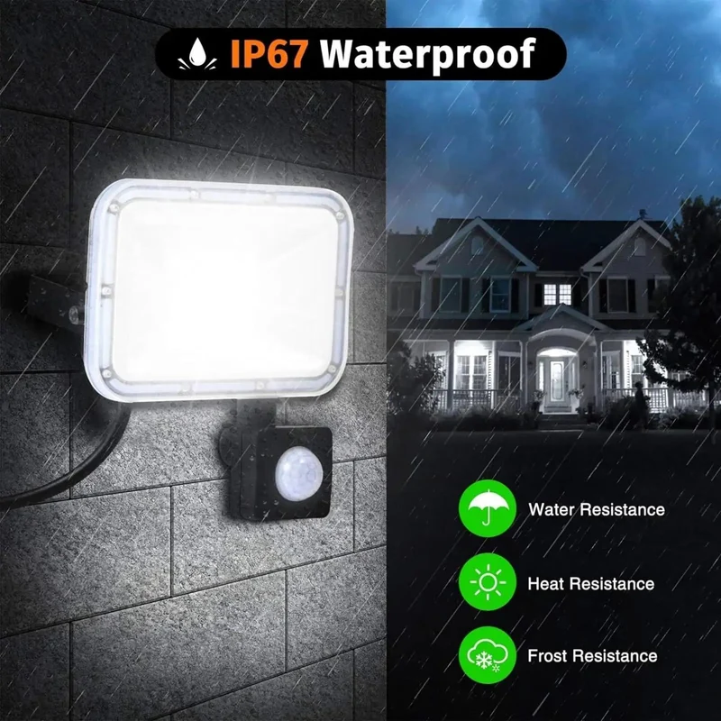 Rock Solid 20W LED PIR Floodlight With Smart Motion Trigger For Smooth Nighttime Coverage Heavy Cast Aluminum Housing Featuring Reliable Heat Venting And Complete IP67 Weatherproof Protection Built To Perform Flawlessly Day And Night