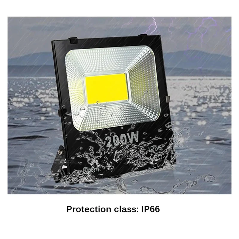 Badass Led Flood Light Outdoor Waterproof Ip66 Aluminum Housing 50W To 600W Crisp Daylight Spread For Yard Court Warehouse Garden Backyard Hangout Or Big Game