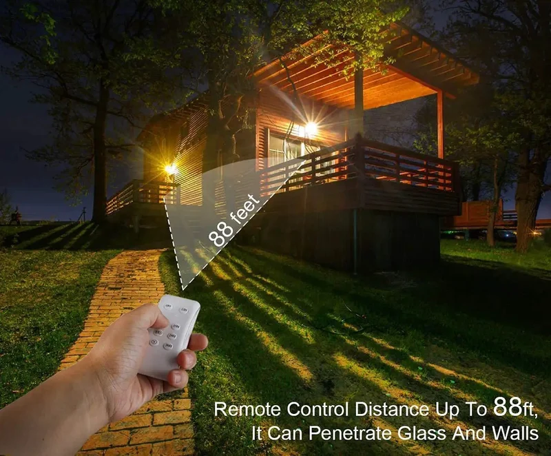 Dang Bright 30W Solar LED Flood Light With RF Remote Control, Big Time Backyard And Driveway Security Spotlight, Dusk To Dawn Light Sensor, Rock Solid Design For Real Smooth Outdoor Nighttime Coverage