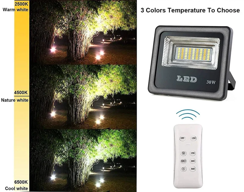 Dang Bright 30W Solar LED Flood Light With RF Remote Control, Big Time Backyard And Driveway Security Spotlight, Dusk To Dawn Light Sensor, Rock Solid Design For Real Smooth Outdoor Nighttime Coverage