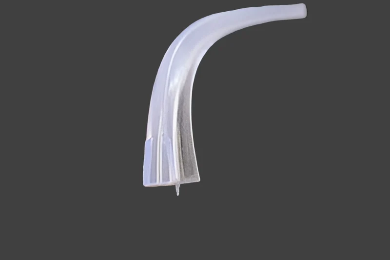 Gebogene Duschdichtung für Viertelkreis mit 2 Türen, passend für Kermi Ibiza 2000 und Nova 2000, 4/5 mm Glas, Paar, Art.Nr. 4269G