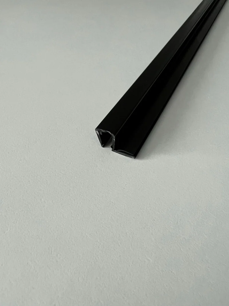Schwarze Anschlagdichtung – 90° ohne Magnet, 4–8 mm, Art.Nr. 5050-B
