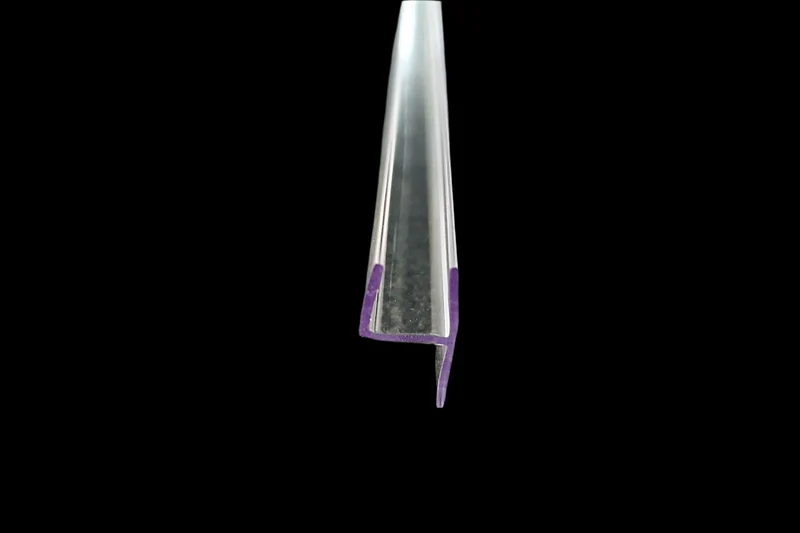 Spaltdichtung – 180° weiche Vinyl-Lippe, dickes Glas, Art.Nr. PCC8/10/12