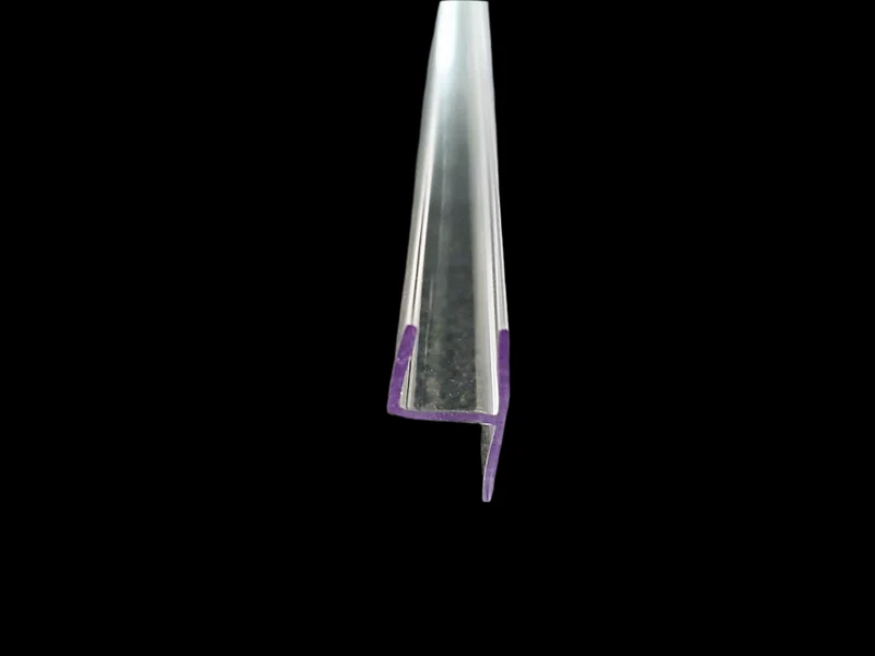 Spaltdichtung – 180° weiche Vinyl-Lippe, dickes Glas, Art.Nr. PCC8/10/12