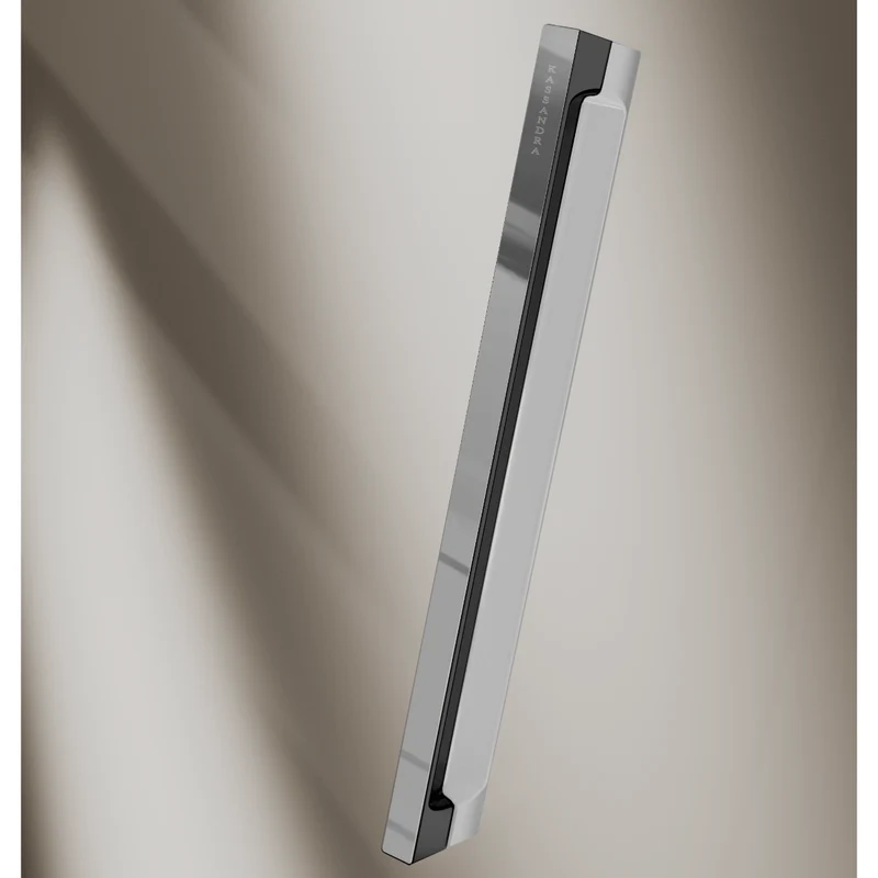 Duschwand mit zwei Schiebetüren für Nische DELTA 2 chrom - Glas 6 mm