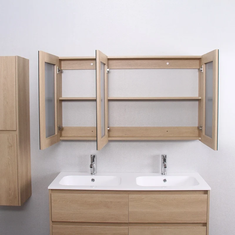 Spiegelschrank FORTINA 120 cm Eiche hell
