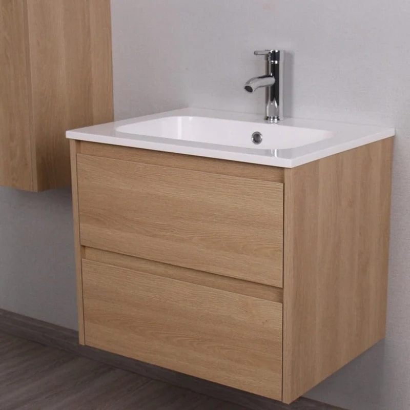 Waschtisch mit Unterschrank FORTINA 60 cm Eiche hell