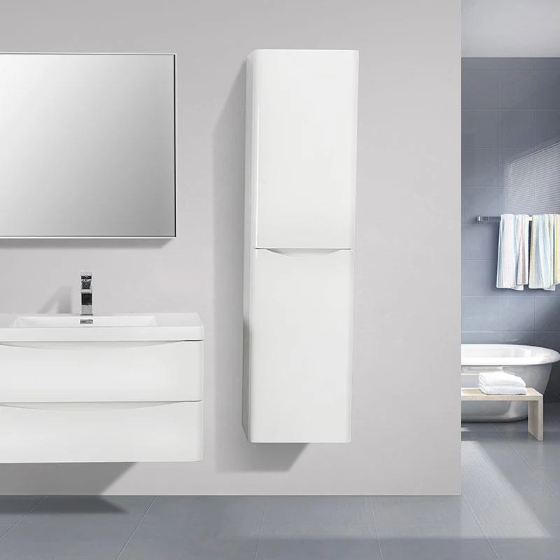 Badschrank, 150 cm, vertikal, montiert, PIACENZA, weiß