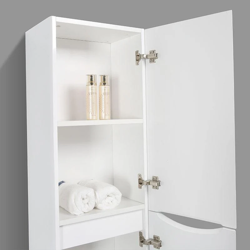 Badschrank, 150 cm, vertikal, montiert, PIACENZA, weiß