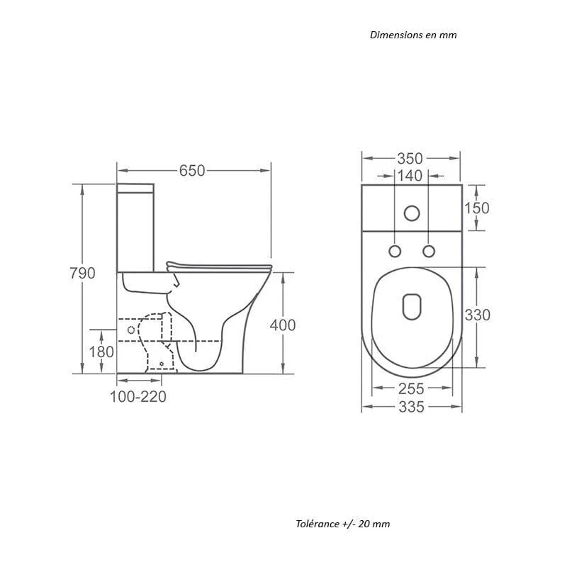 Modernes Keramik Stand-WC CLORINDA