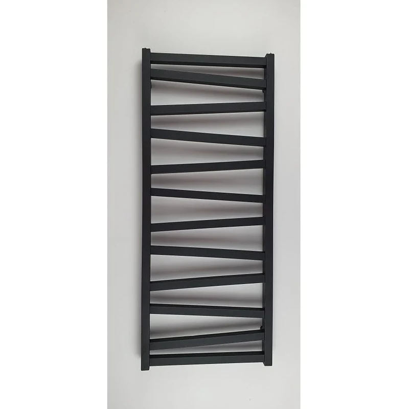 Badheizkörper-Handtuchtrockner CYRKA 97 x 50 cm mattschwarz