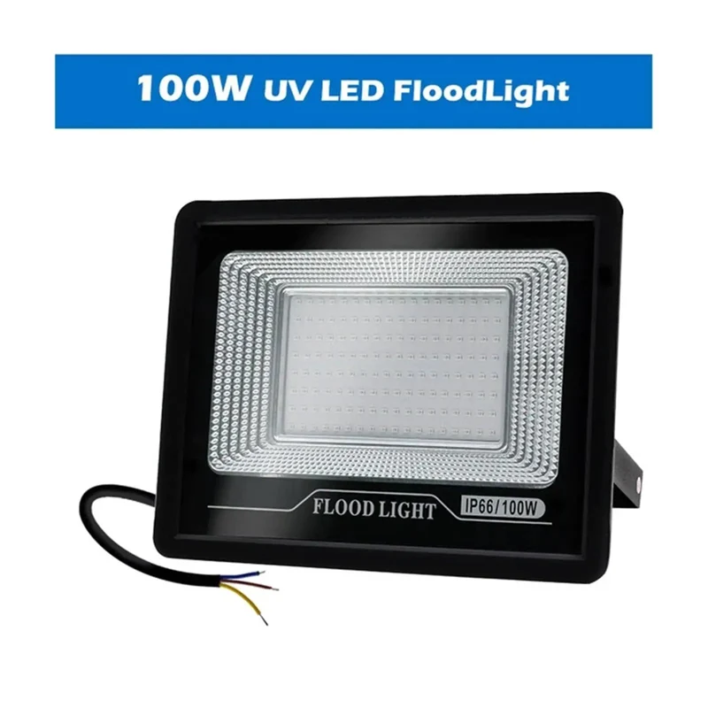 Heavy Duty 50W And 100W Led UV Flood Light AC 220V Ultraviolet Blacklight For Halloween Party Stage Court Garden Warehouse Hella Waterproof IP66 Housing Delivers Badass Nighttime Glow All Weekend Long