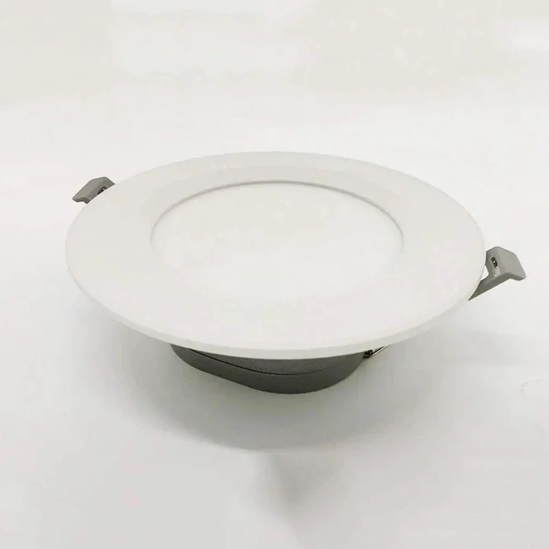No Sweat Install Thin Aluminum Recessed Lighting Trim Kit With Super Duper Bright LED Downlights Ideally Suited For Kitchens And Living Rooms Featuring Sleek White Look And Truly Dimmable Setup