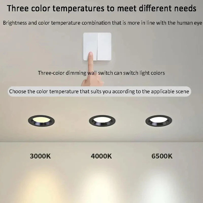 12 Pack Led Recessed Lights 5W And 7W Ultra Thin Downlight Crafted For Zero Hassle Flush Mount Install 3.5 In And 4.4 In Dimmable Round Aluminum Can Light No Flicker Sweet Ambient Glow For Home