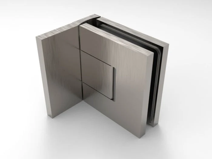 Bellagio Pendeltürband 90° Glas-Wand – 50 kg, 8/10 mm ESG, 11 Oberflächen, Art.Nr. BEL344