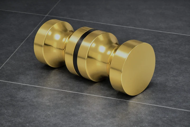 Dusch-Türgriff – rund Ø 30 mm Messing, 6–12 mm Glas, 11 Oberflächen, Art.Nr. EUSDK1