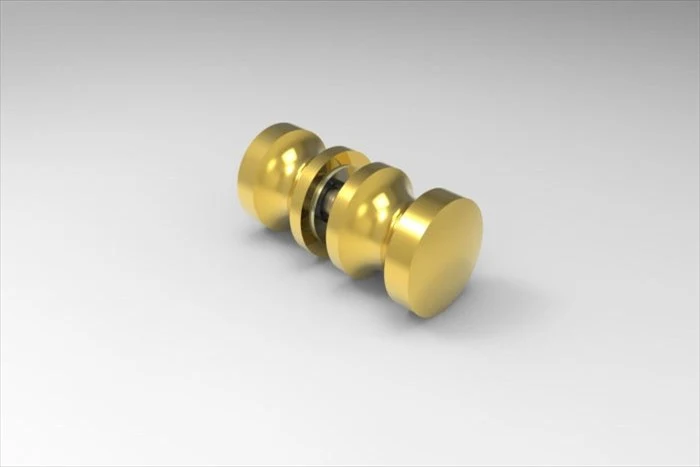 Dusch-Türgriff – rund Ø 30 mm Messing, 6–12 mm Glas, 11 Oberflächen, Art.Nr. EUSDK1