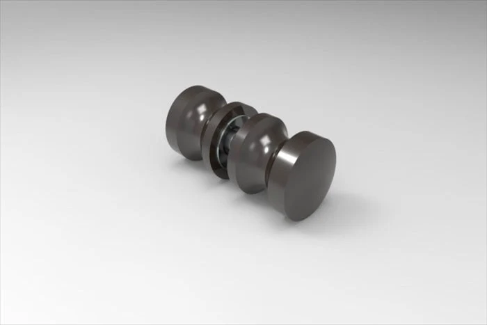 Dusch-Türgriff – rund Ø 30 mm Messing, 6–12 mm Glas, 11 Oberflächen, Art.Nr. EUSDK1