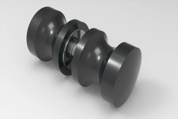 Dusch-Türgriff – rund Ø 30 mm Messing, 6–12 mm Glas, 11 Oberflächen, Art.Nr. EUSDK1