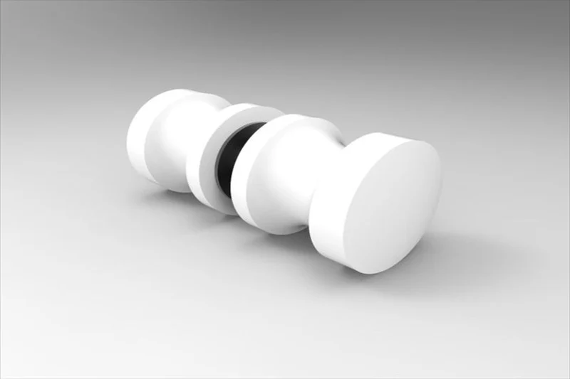 Dusch-Türgriff – rund Ø 30 mm Messing, 6–12 mm Glas, 11 Oberflächen, Art.Nr. EUSDK1