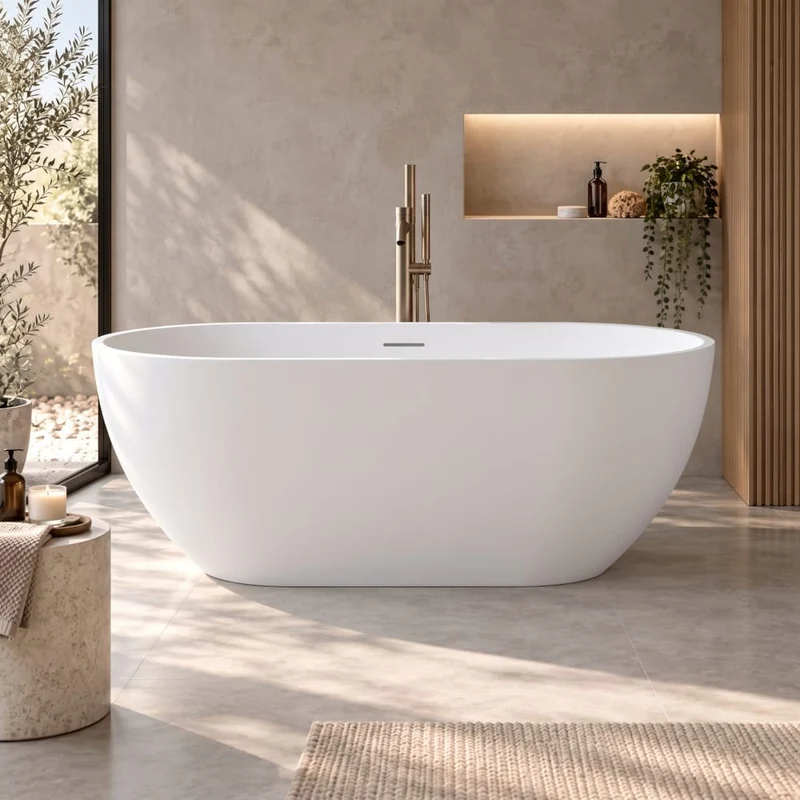 Freistehende Badewanne LISBON MATT