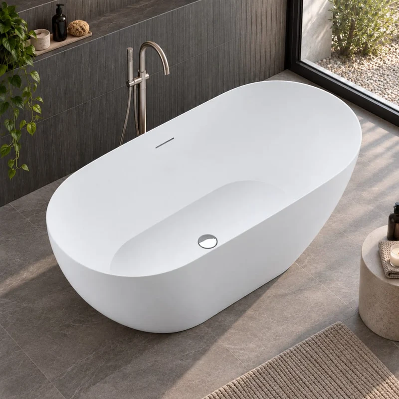 Freistehende Badewanne LISBON MATT