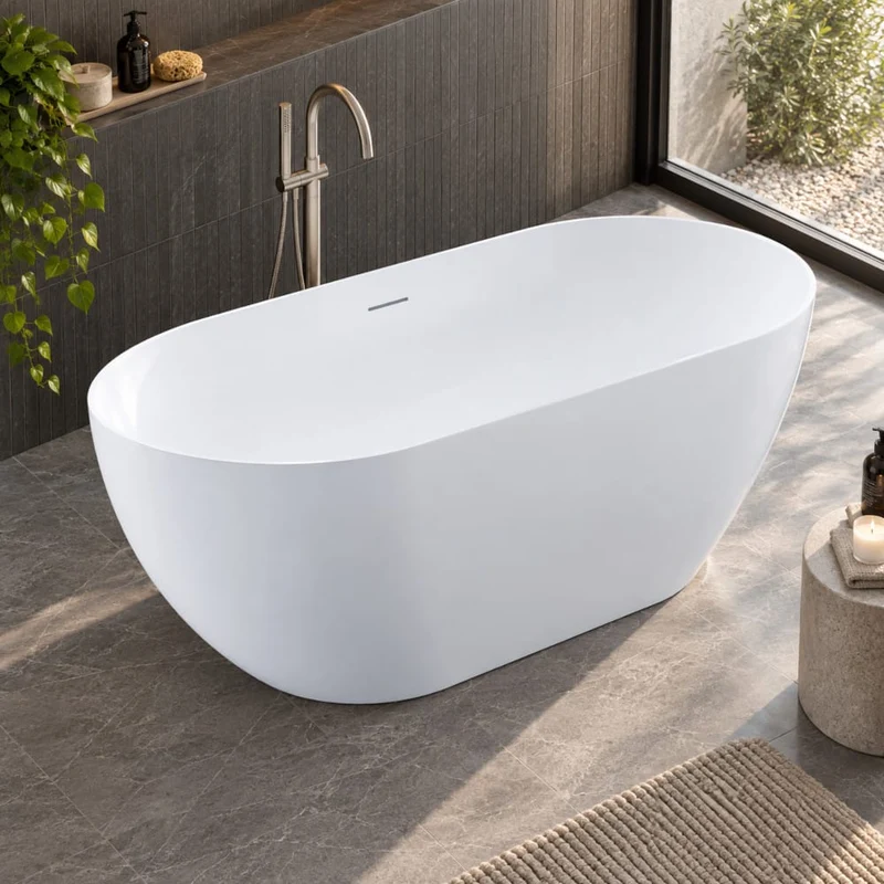 Freistehende Badewanne LISBON MATT
