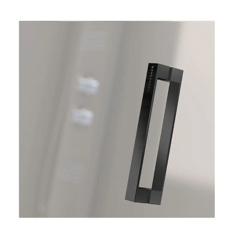 Duschtür für Nischen NARDI schwarz - Glas 6mm
