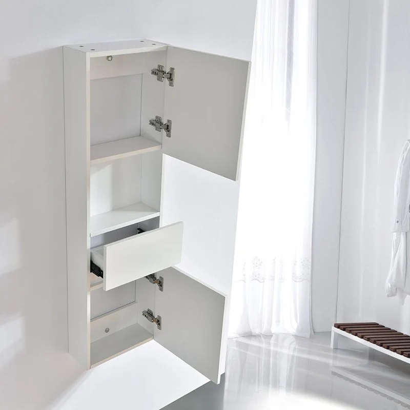Großer Hängeschrank in Melamin mit weißem Finish ESSENTIEL