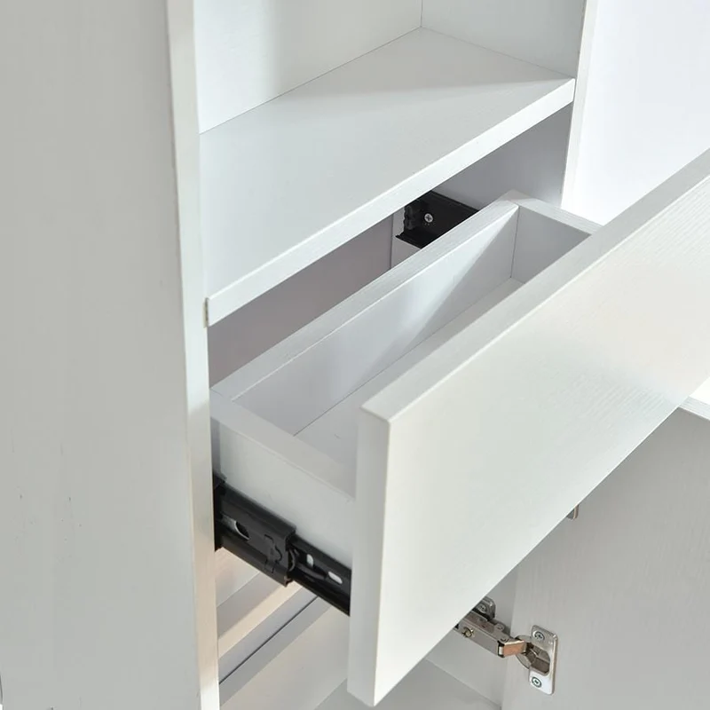 Großer Hängeschrank in Melamin mit weißem Finish ESSENTIEL