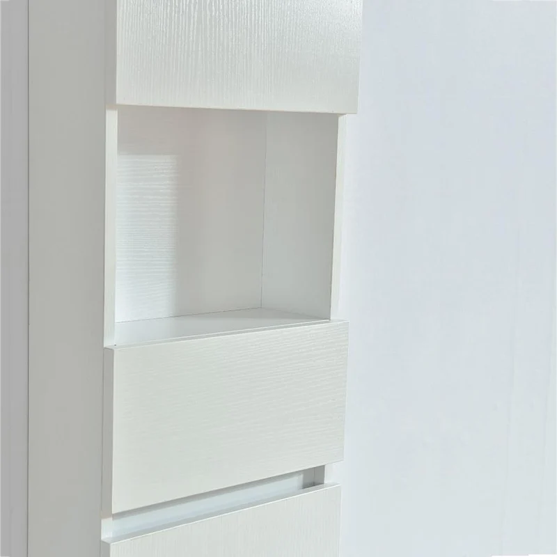 Großer Hängeschrank in Melamin mit weißem Finish ESSENTIEL