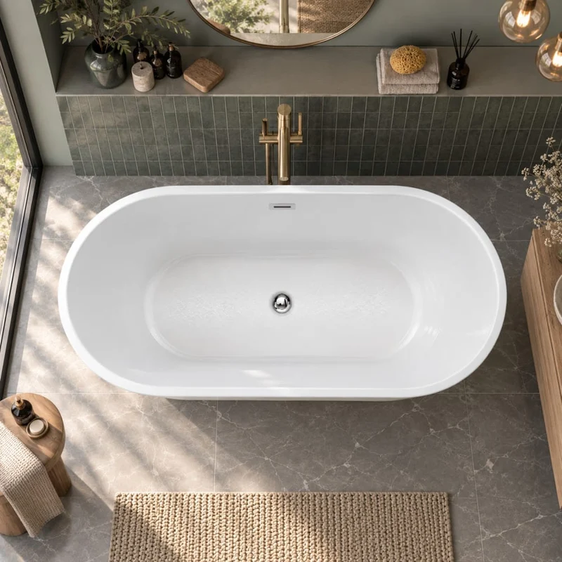 Freistehende Badewanne FINDLAY Anti-Slide