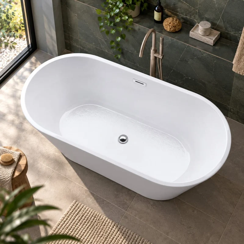 Freistehende Badewanne FINDLAY Anti-Slide