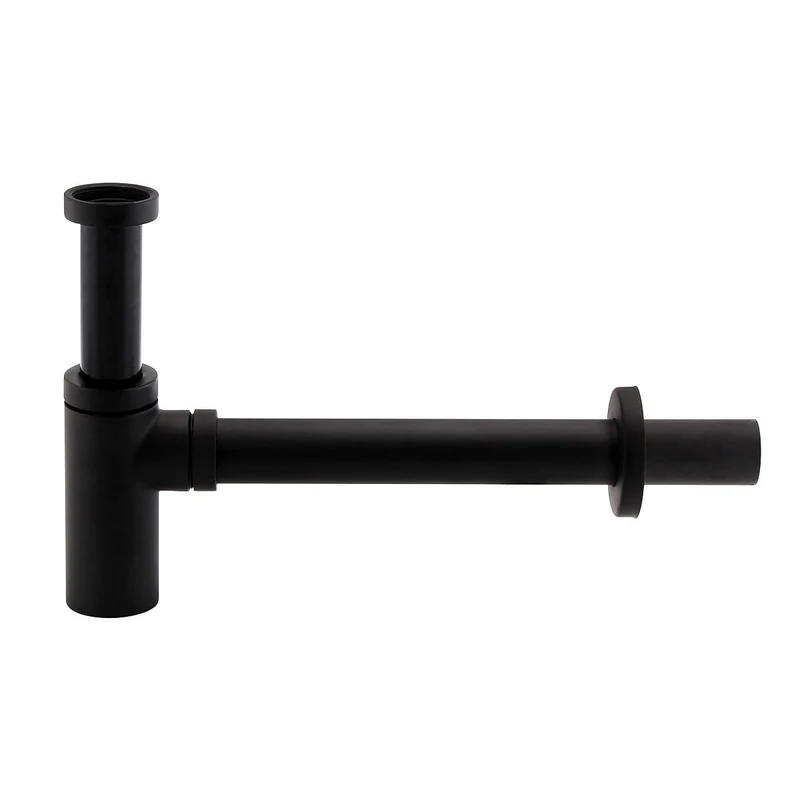 Designer-Siphon in mattschwarz