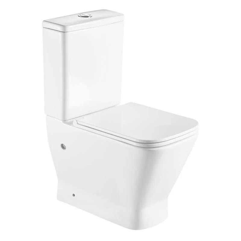 Modernes Stand-WC, Keramik, RHODAS, niedriger Spülkasten