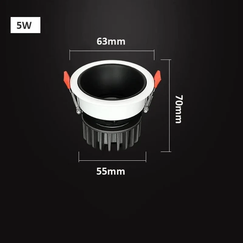 Top Shelf Aluminum Baffle Trim Led Can Lights 4 Pack Recessed Lighting Fixtures Adjustable Downlight Spotlights Yields Hella Brightness And Slick Heat Dispersion For Zero Sweat Setup Week In Week Out