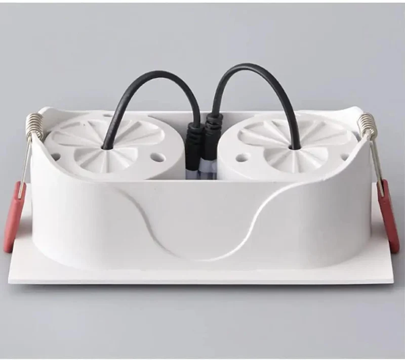 5 Pack Led Recessed Downlight Kit With Double Head Wafer Lights In White Aluminum Deep Cup Trim 14 To 24 Watts For Big Time Home Glow Boosting CRI 90 Plus Rendering Across 3000K Warm 4000K Neutral And 6000K Daylight Picks Quick Snap Fit Setup