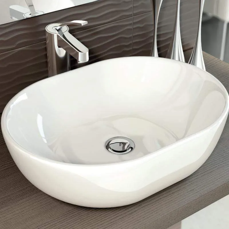 Aufsatzwaschbecken aus Keramik, AKUMAL 48