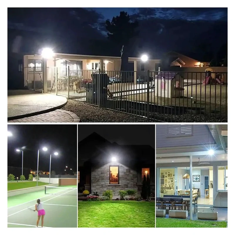 Heavy Duty Led Pir Motion Sensor Flood Light For Outdoor Wall Top Notch IP66 Waterproof Security Spotlight For Backyard Patio Garage 30 Watt Super Bright Lamp