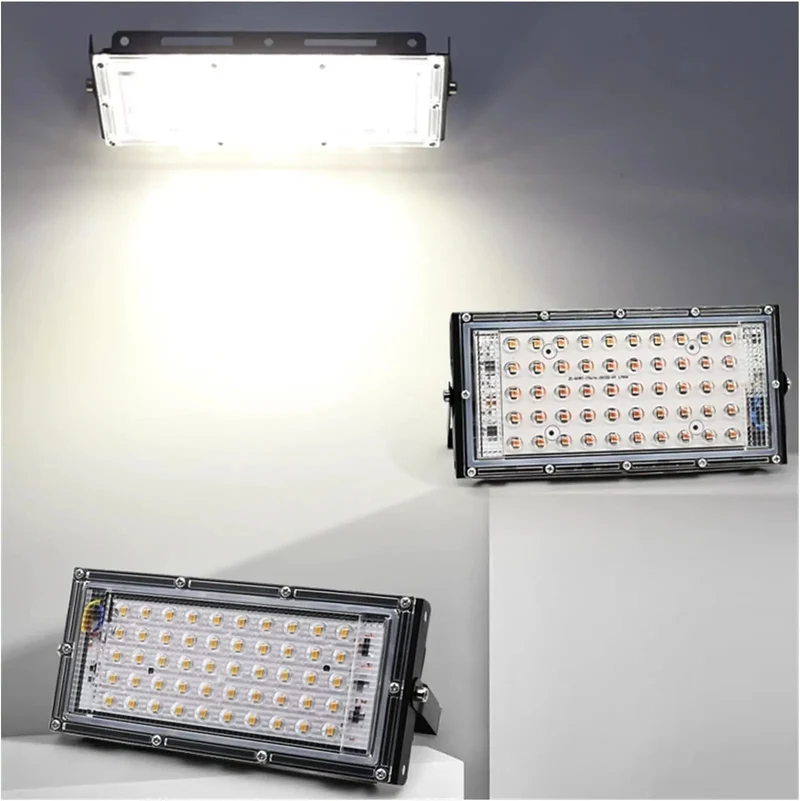 Heavy Duty Outdoor Security Lights Waterproof Led Floodlight With Die Cast Aluminum Build Ip65 All Weather Protection Smart Heat Sink Tech Built Tough And Ready To Shine Blazing Bright 100 Watt Cool White And 50 Watt Warm White For Any Job