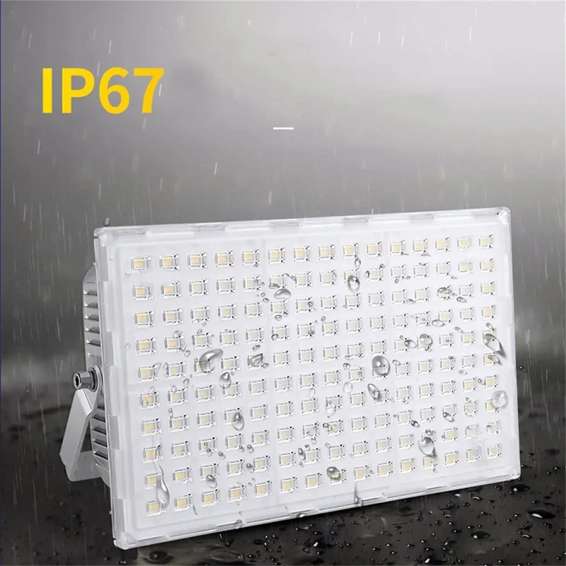 Rock Solid Outdoor Security Flood Lights Featuring Heavy Grade Die Cast Aluminum Housing And Easy Hook Up Wiring Bright White Glow For Driveways Or Active Job Sites