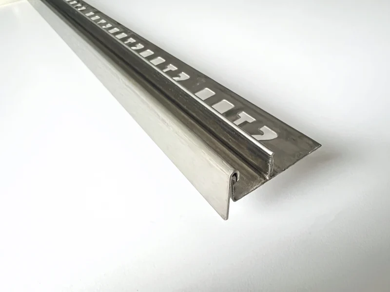 Slimline U-Winkelprofil mit Gefällekeil – Edelstahl K220, 116/166/200 cm, Art.Nr. GPDU