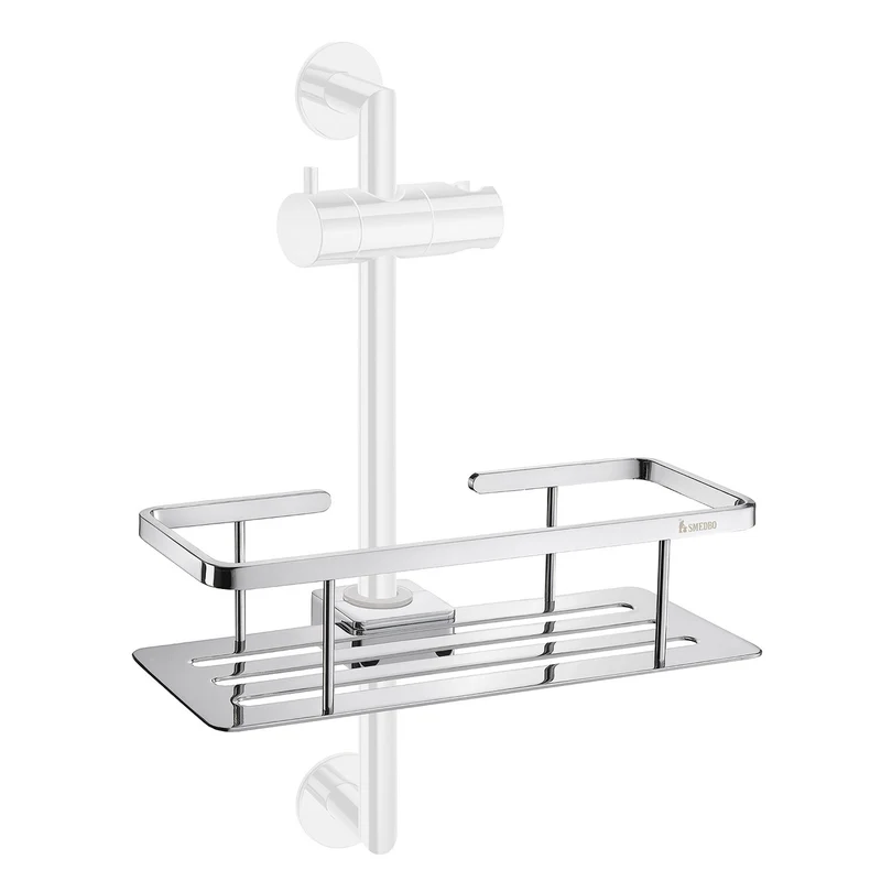 Smedbo Sideline Duschkorb – 250 × 100 mm für Brausestange Ø 18–25 mm, Art.Nr. DK3006