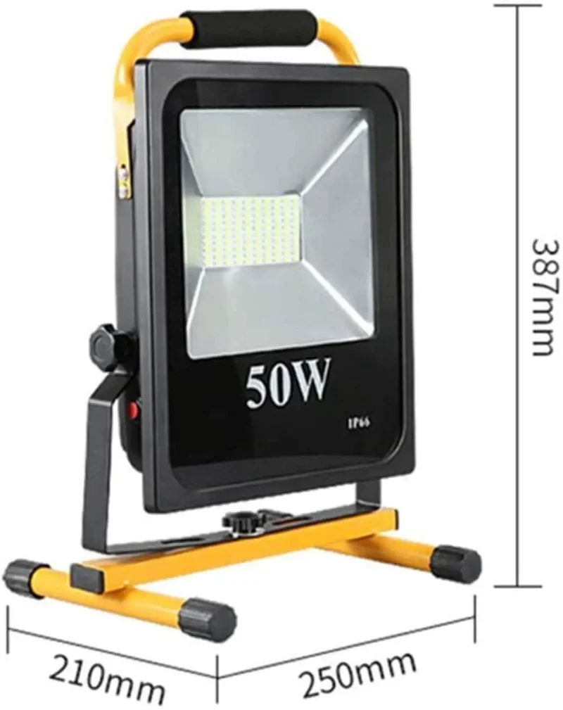 Badass 50W Led Rechargeable Floodlight Boasting 5000 Lumens Of Brutal Brightness This Rugged Waterproof Work Light Is Built For Construction Sites Yards And Garages So You Can Tackle Any Job Indoors Or Outdoors With Zero Hassle And Total Reliability