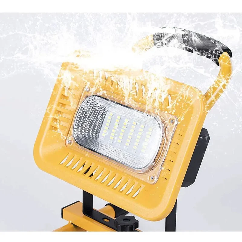 Badass Rugged Rechargeable Led Spotlight With 360 Degree Swivel Base For Tailgating Grilling And Emergency Kit Ip66 Waterproof Portable Work Lamp For Backyard Hangouts