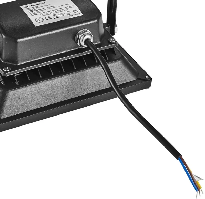 20W LED Flood Light Emitting 3000K Warm White Glow With Rock Solid 180 Degree Adjustable Bracket Ideal For Backyards Patios Or Garages Boasting No Sweat Setup And Heavy Duty Design For Smooth Outdoor Lighting That Really Packs A Punch