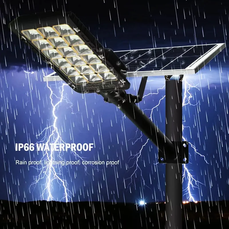 Solar Flood Lights Outdoor 50W Blazing Brightness Daylight White IP66 Totally Waterproof With Built In Remote Control Zero Electric Bills Easy Install For Yard Garden Parking Security Hella Rock Solid And Top Shelf Quality