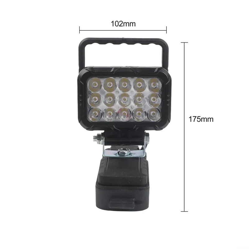 Killer Heavy-Duty Handheld Flood Light Featuring 15 High-Intensity LEDs That Deliver Badass Coverage Perfect For Dimly Lit Jobsites Garages Or Backyard Campouts Seamlessly Swaps Into Any Standard 18V Li-Ion Battery Pack For Maximum Versatility On Every