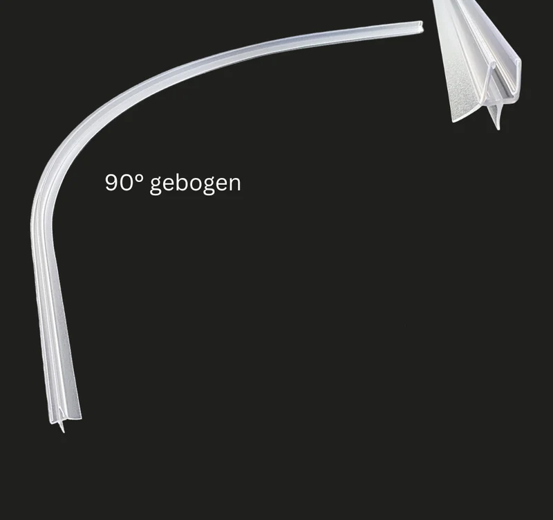 Gebogene Duschdichtung – Schleiflippe Viertelkreis, 11–14 mm, Art.Nr. 5102.550