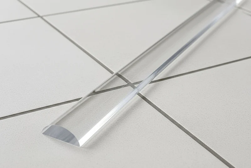 Plexi-Halbrundstab als Schwallprofil – transparent, 5 oder 10 mm